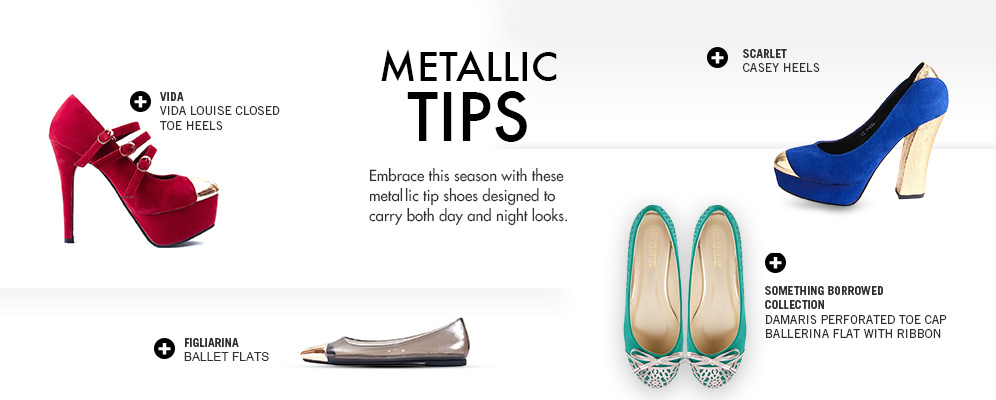 Metallic Tips Shoes