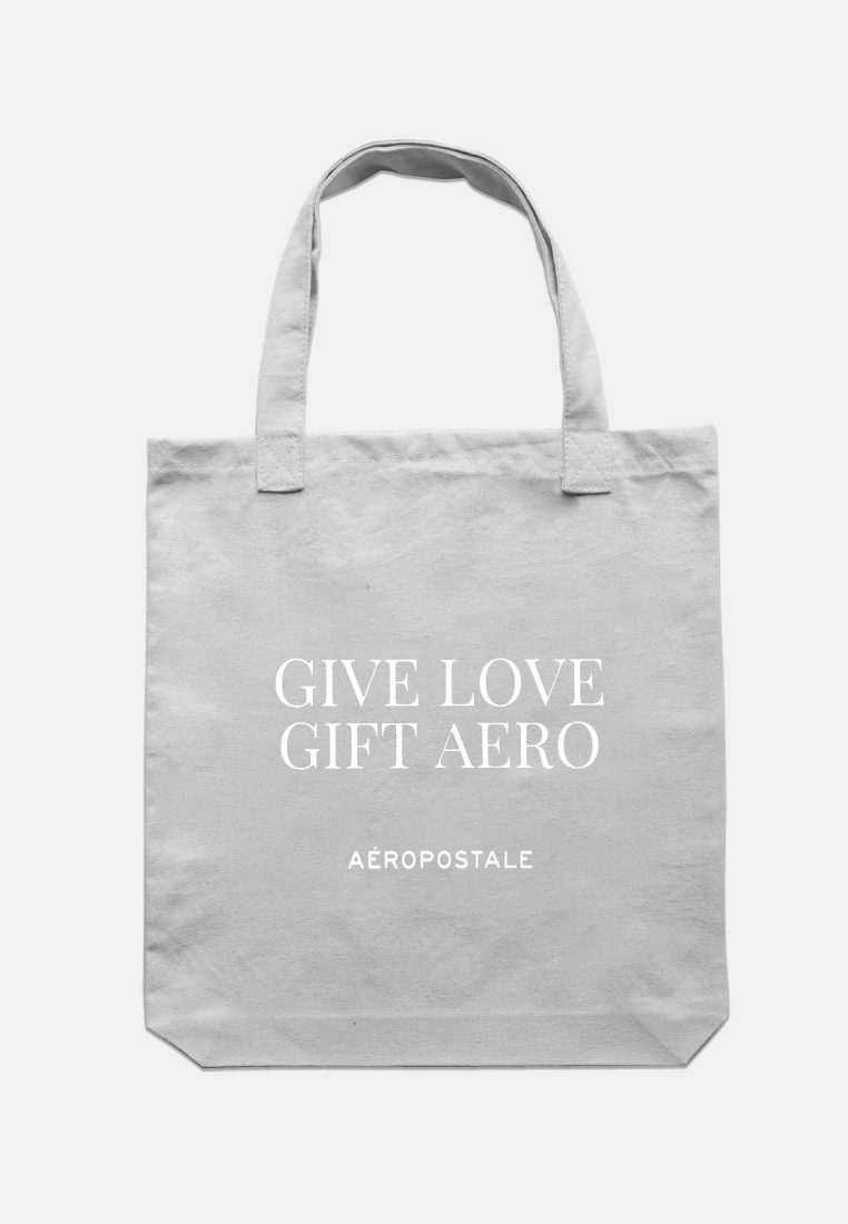 Unisex Give Love Gift Aero Canvas Tote Bag