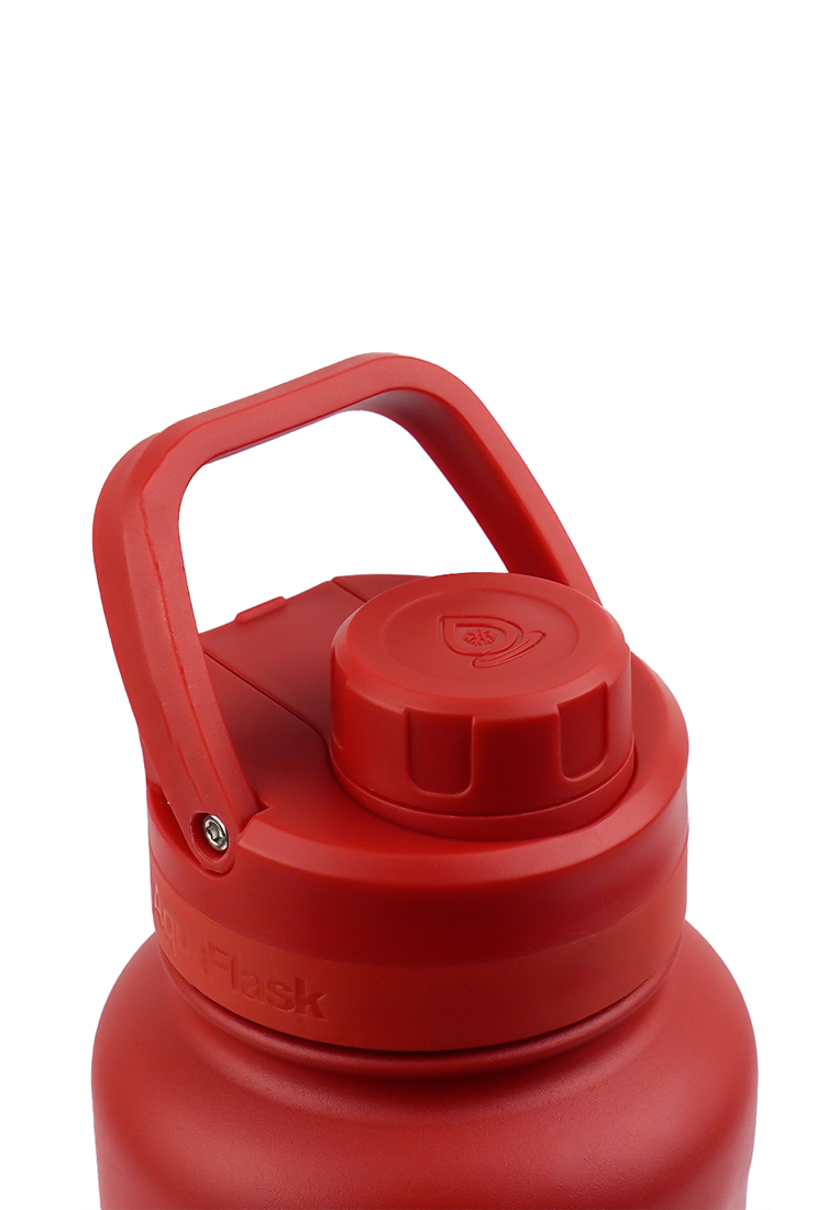 Aquaflask 40oz Cherry Red New Sports Lid Bottle Wide Mouth Vacuum Insulated Stainless Steel Drinking Water Bottle