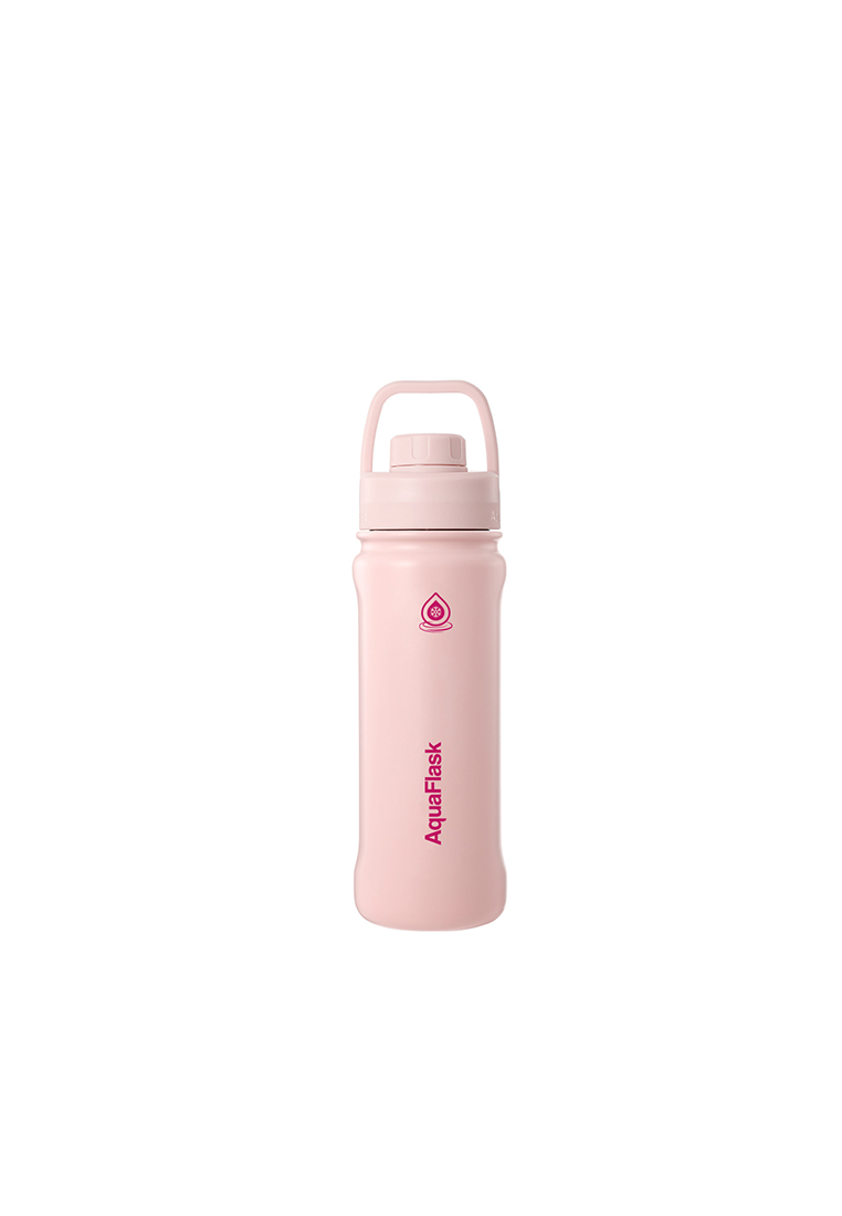 Aquaflask 18oz Ballet Pink New Sports Lid Bottle Wide Mouth Vacuum Insulated Stainless Steel Drinking Water Bottle