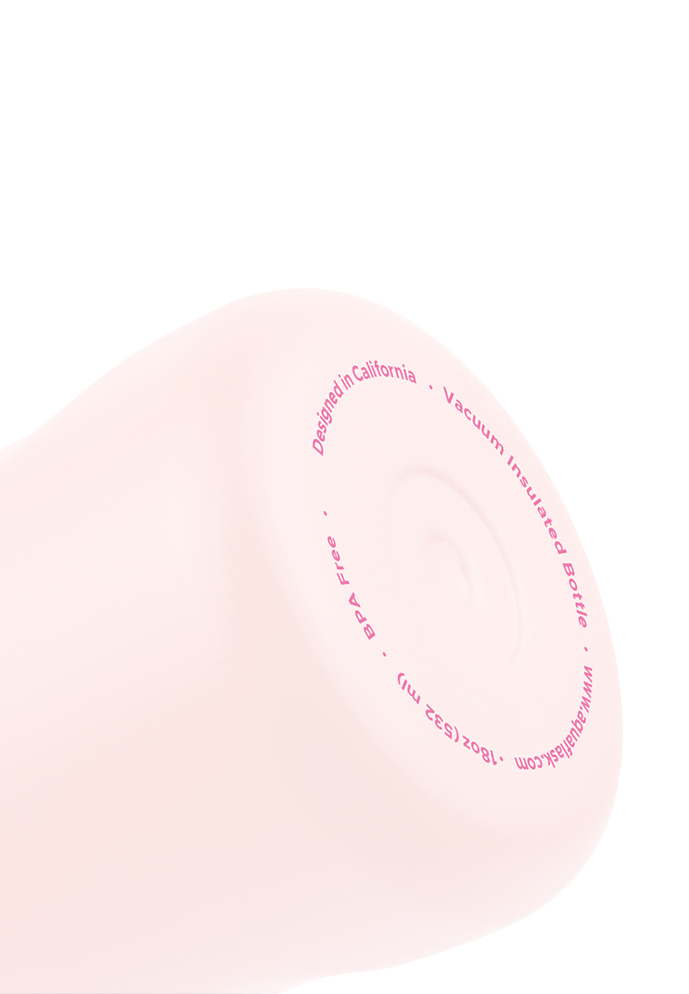 Aquaflask 18oz Ballet Pink New Sports Lid Bottle Wide Mouth Vacuum Insulated Stainless Steel Drinking Water Bottle
