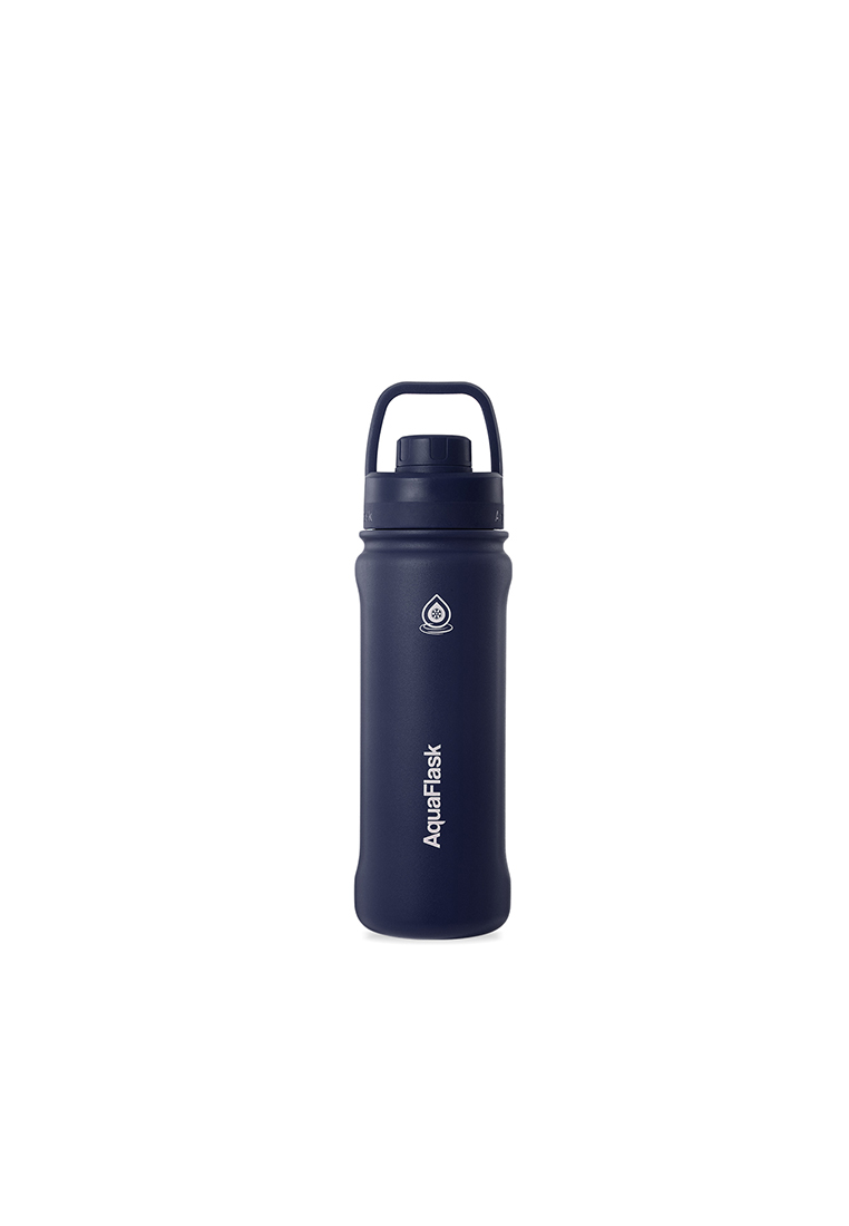 Aquaflask 18oz Cobalt Blue New Sports Lid Bottle Wide Mouth Vacuum Insulated Stainless Steel Drinking Water Bottle