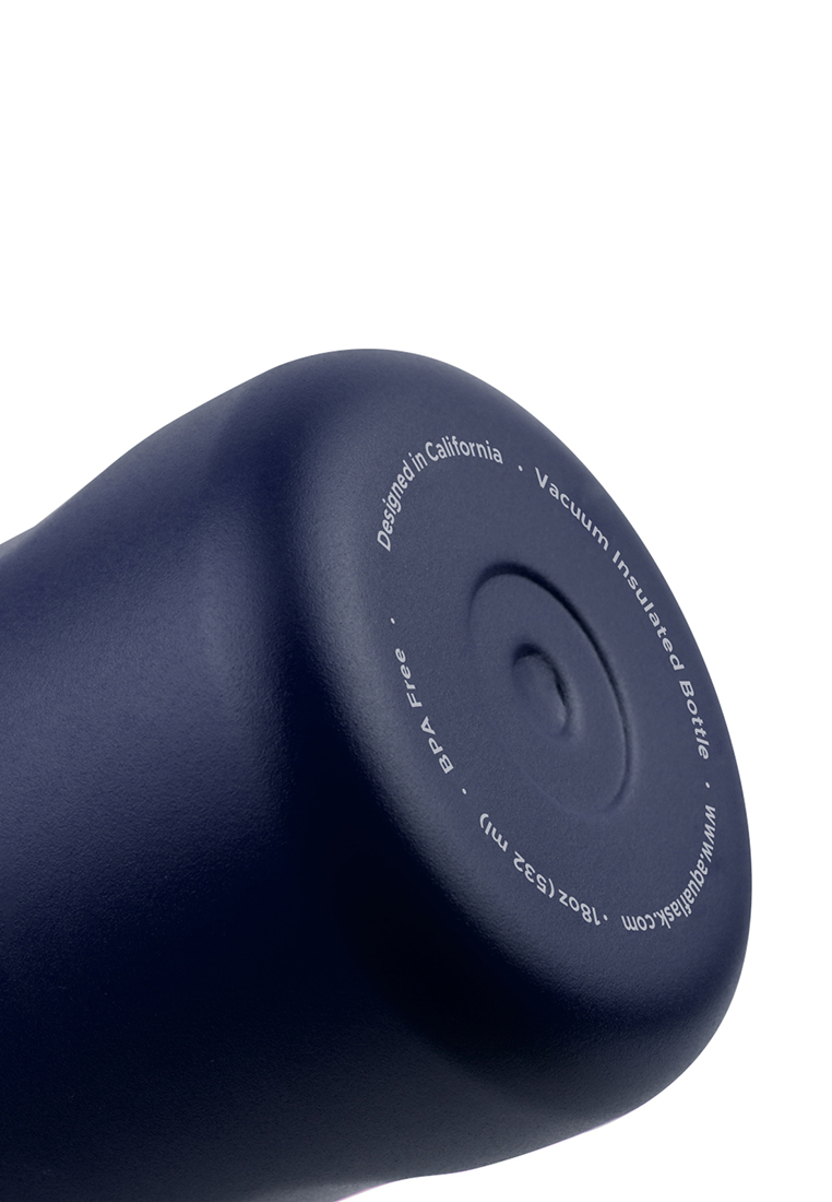 Aquaflask 18oz Cobalt Blue New Sports Lid Bottle Wide Mouth Vacuum Insulated Stainless Steel Drinking Water Bottle