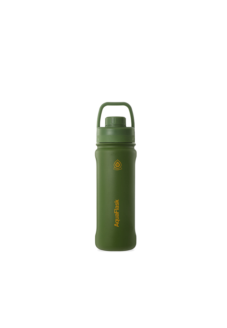 Aquaflask 18oz Hunter Green New Sports Lid Bottle Wide Mouth Vacuum Insulated Stainless Steel Drinking Water Bottle