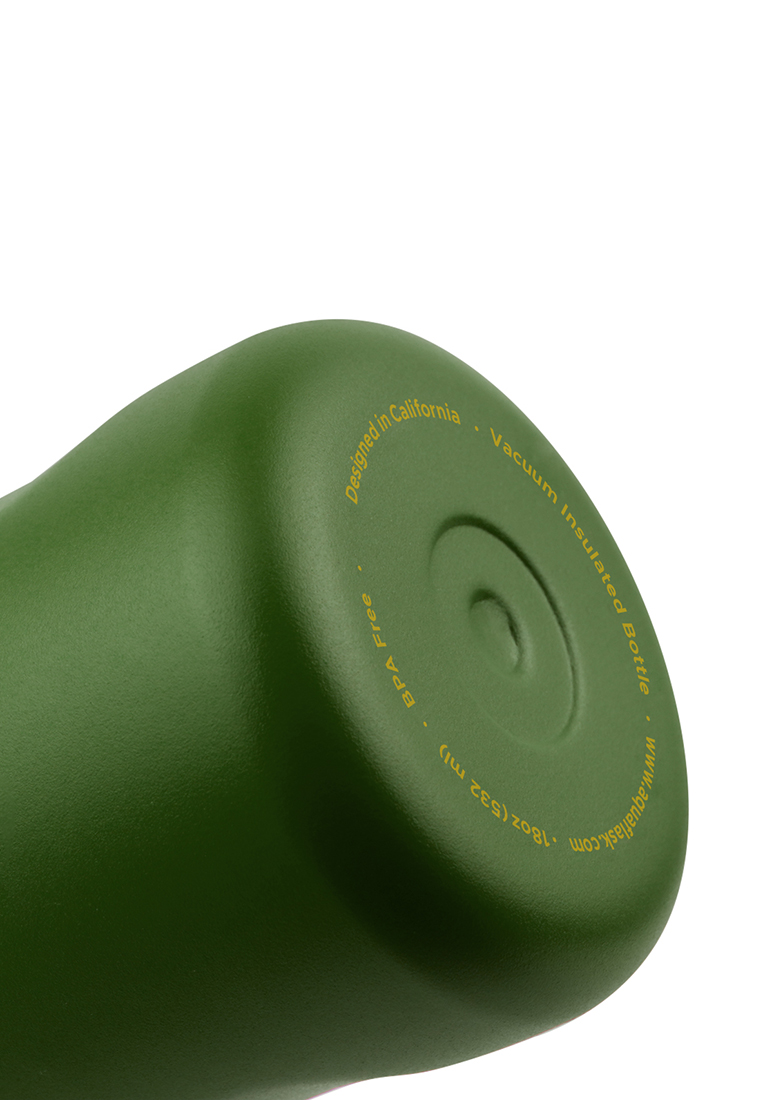 Aquaflask 18oz Hunter Green New Sports Lid Bottle Wide Mouth Vacuum Insulated Stainless Steel Drinking Water Bottle