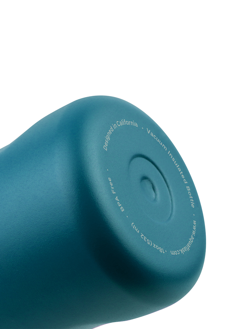 Aquaflask 18oz Atlantic Blue New Sports Lid Bottle Wide Mouth Vacuum Insulated Stainless Steel Drinking Water Bottle