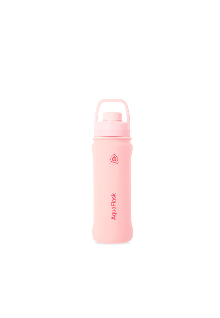 Aquaflask 18oz Blush New Sports Lid Bottle Wide Mouth Vacuum Insulated Stainless Steel Drinking Water Bottle
