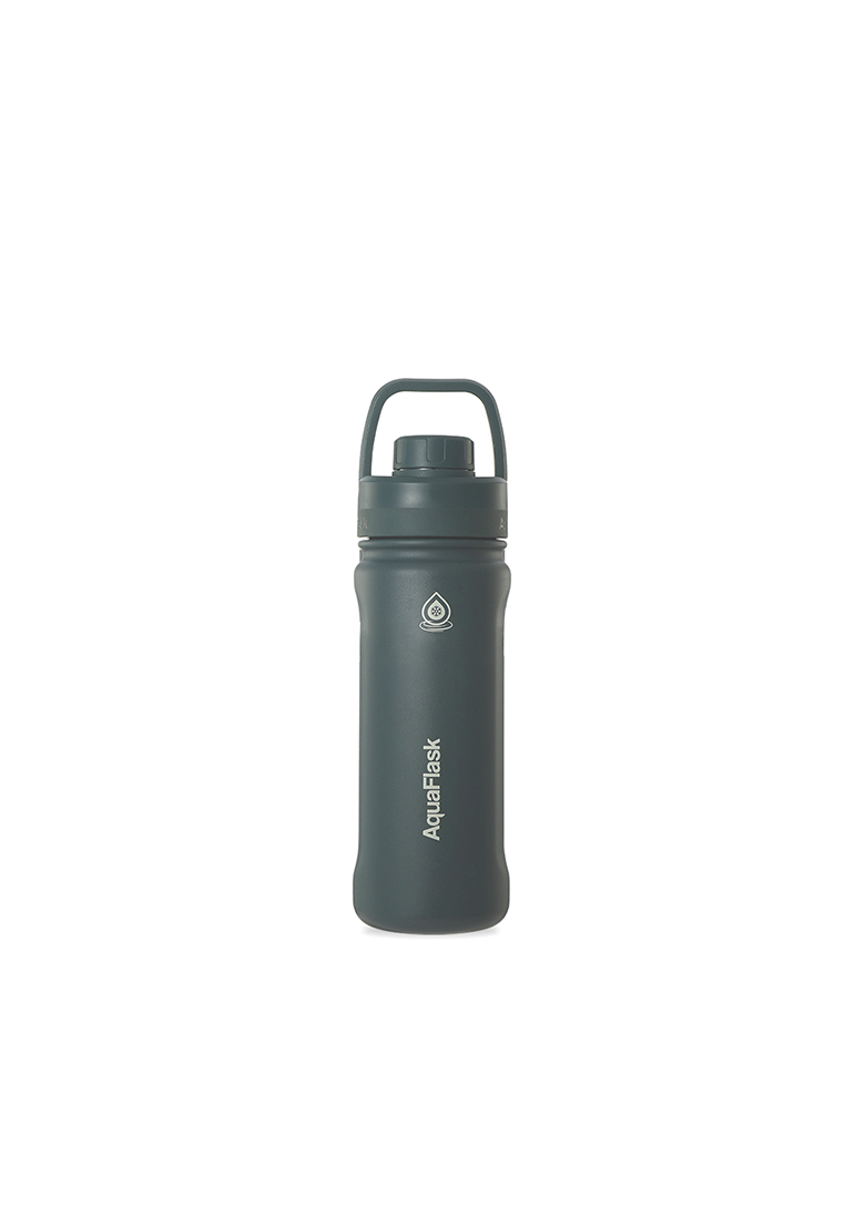 Aquaflask 18oz Graphite New Sports Lid Bottle Wide Mouth Vacuum Insulated Stainless Steel Drinking Water Bottle