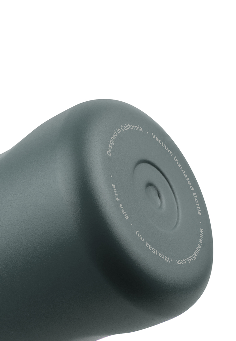 Aquaflask 18oz Graphite New Sports Lid Bottle Wide Mouth Vacuum Insulated Stainless Steel Drinking Water Bottle