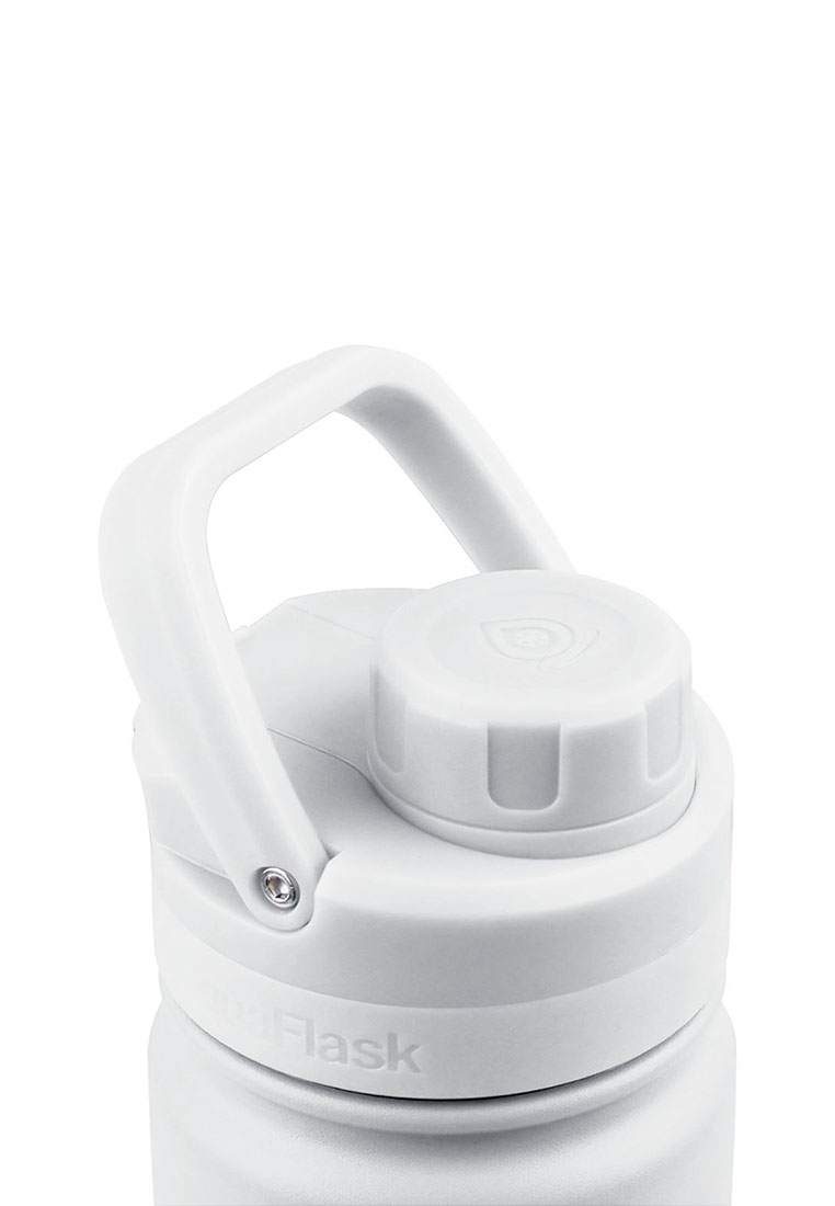 Aquaflask 18oz Arctic White New Sports Lid Bottle Wide Mouth Vacuum Insulated Stainless Steel Drinking Water Bottle