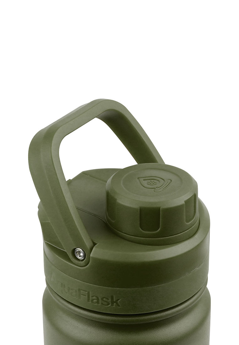 Aquaflask 18oz Walnut New Sports Lid Bottle Wide Mouth Vacuum Insulated Stainless Steel Drinking Water Bottle
