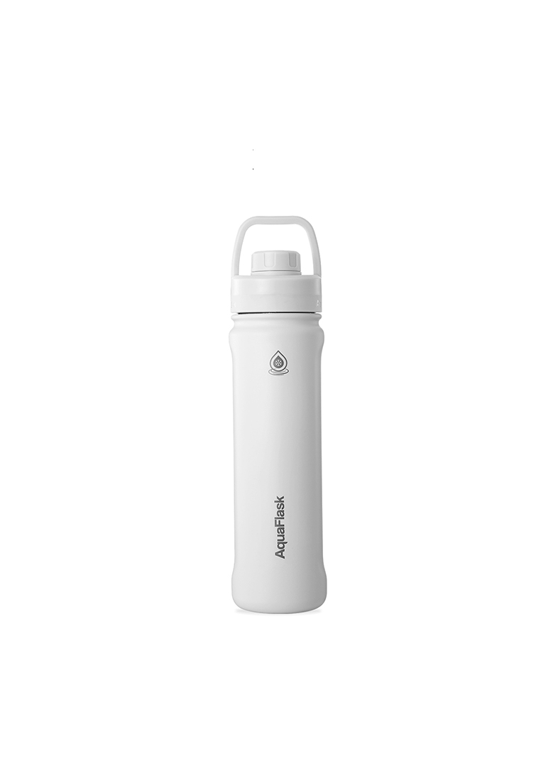 Aquaflask 22oz Arctic White New Sports Lid Bottle Wide Mouth Vacuum Insulated Stainless Steel Drinking Water Bottle