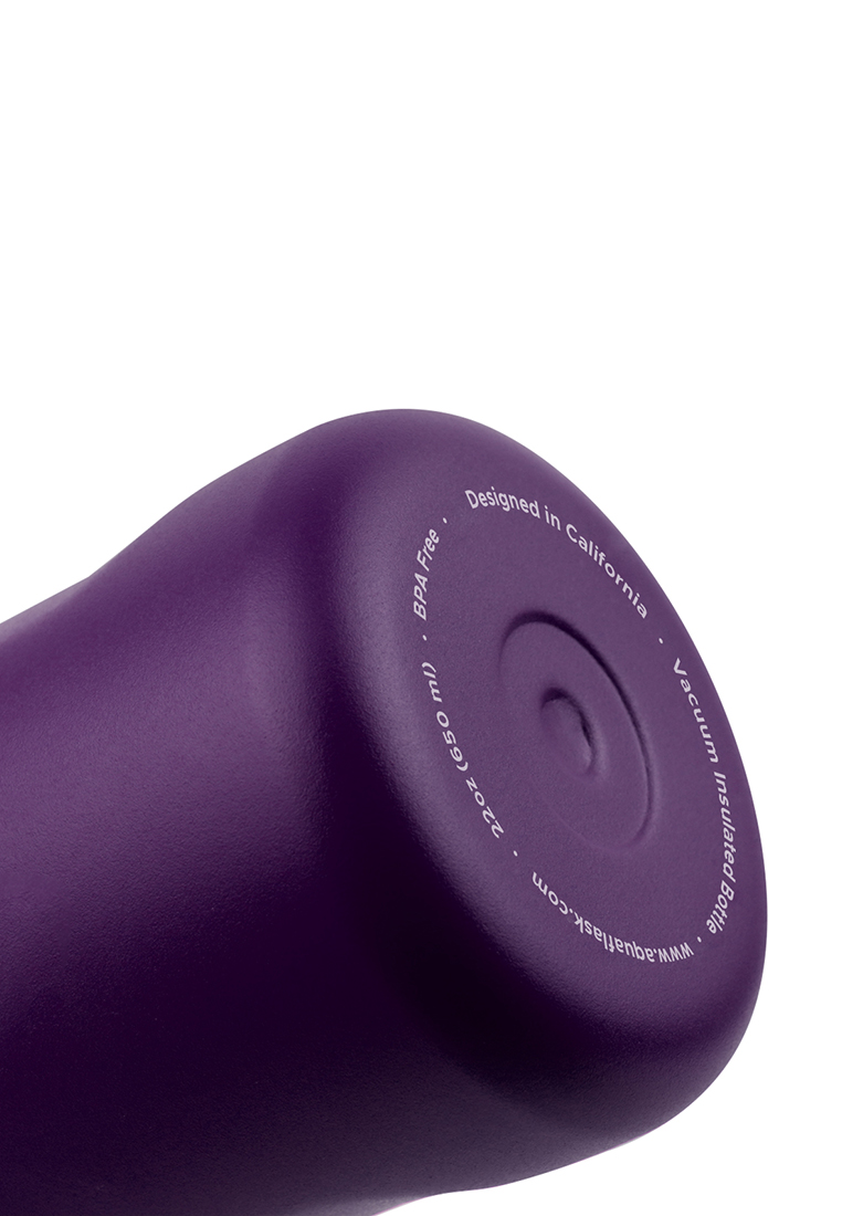 Aquaflask 22oz Amethyst New Sports Lid Bottle Wide Mouth Vacuum Insulated Stainless Steel Drinking Water Bottle