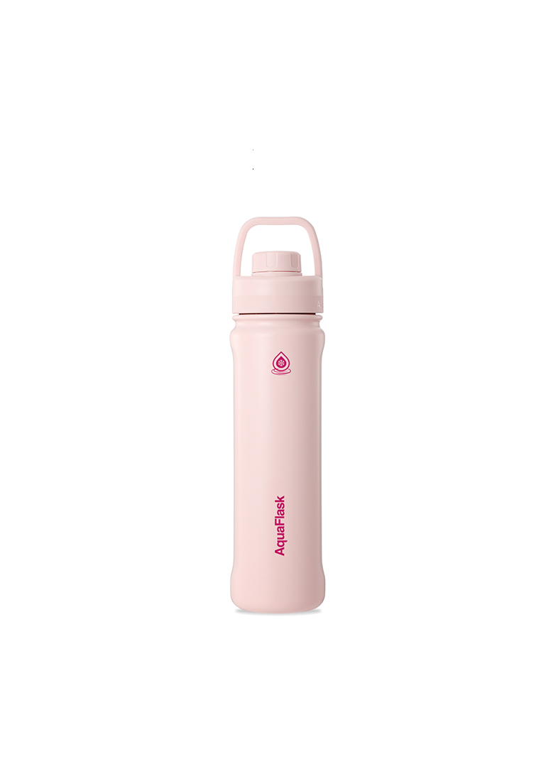 Aquaflask 22oz Ballet Pink New Sports Lid Bottle Wide Mouth Vacuum Insulated Stainless Steel Drinking Water Bottle