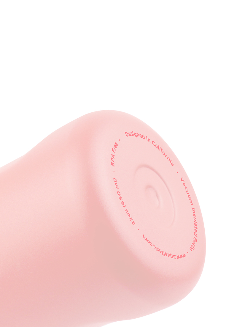 Aquaflask 22oz Blush New Sports Lid Bottle Wide Mouth Vacuum Insulated Stainless Steel Drinking Water Bottle