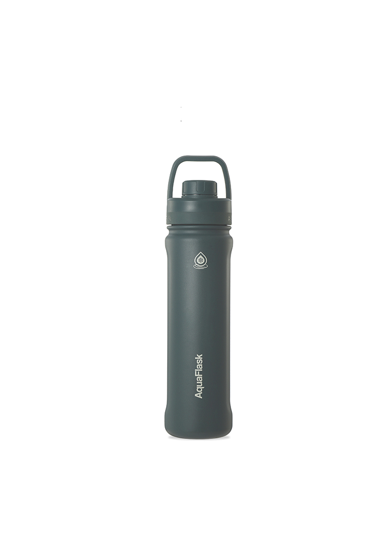 Aquaflask 22oz Graphite New Sports Lid Bottle Wide Mouth Vacuum Insulated Stainless Steel Drinking Water Bottle