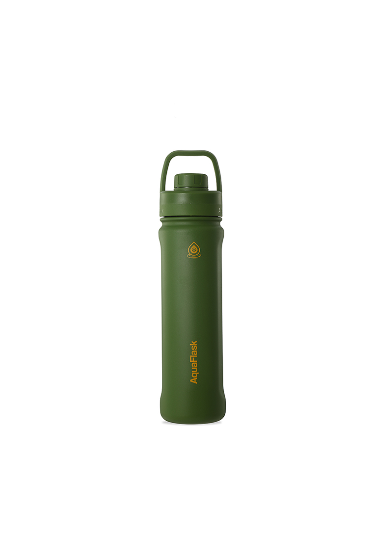 Aquaflask 22oz Hunter Green New Sports Lid Bottle Wide Mouth Vacuum Insulated Stainless Steel Drinking Water Bottle