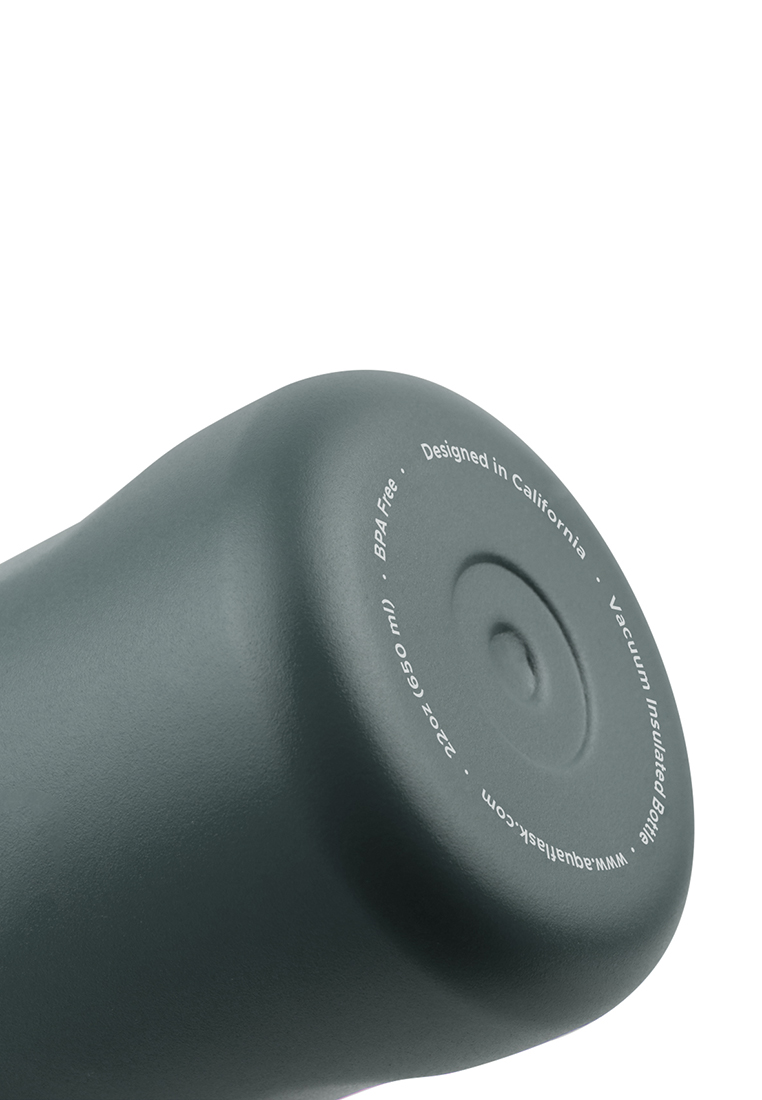 Aquaflask 22oz Graphite New Sports Lid Bottle Wide Mouth Vacuum Insulated Stainless Steel Drinking Water Bottle