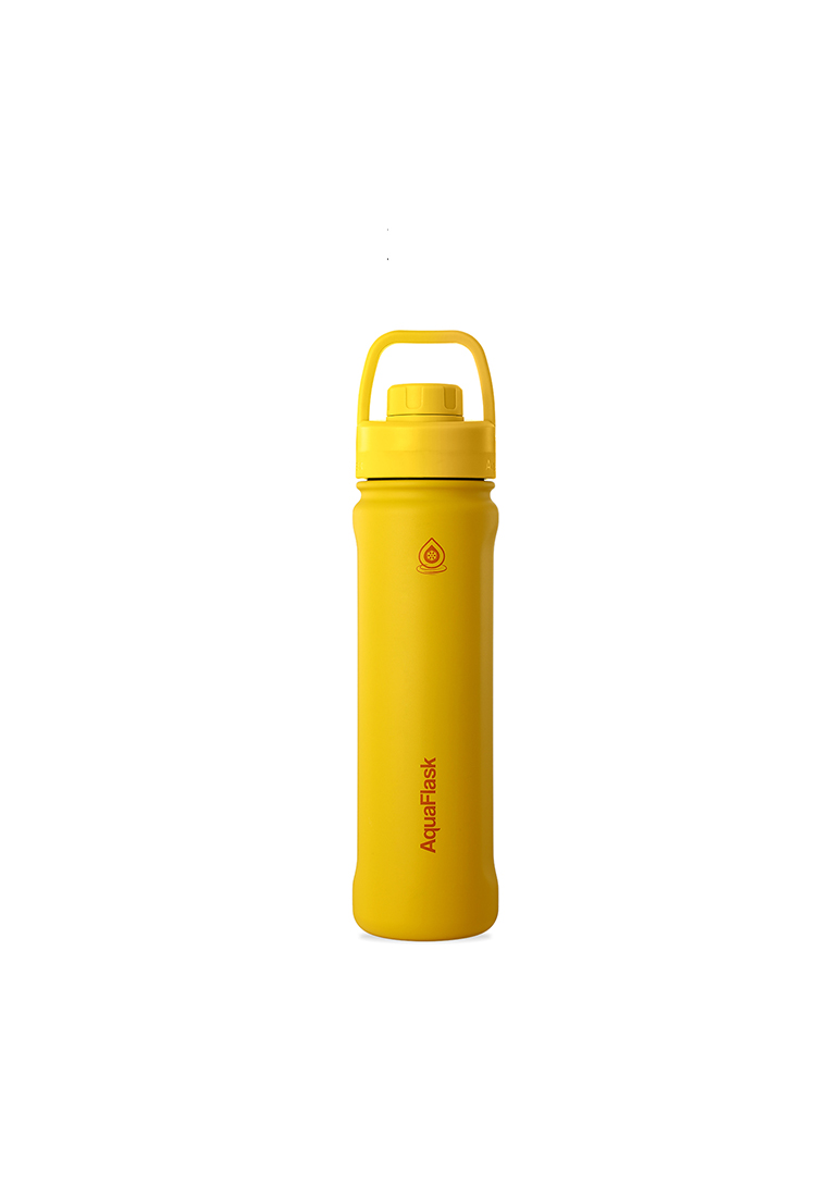 Aquaflask 22oz Mustard New Sports Lid Bottle Wide Mouth Vacuum Insulated Stainless Steel Drinking Water Bottle