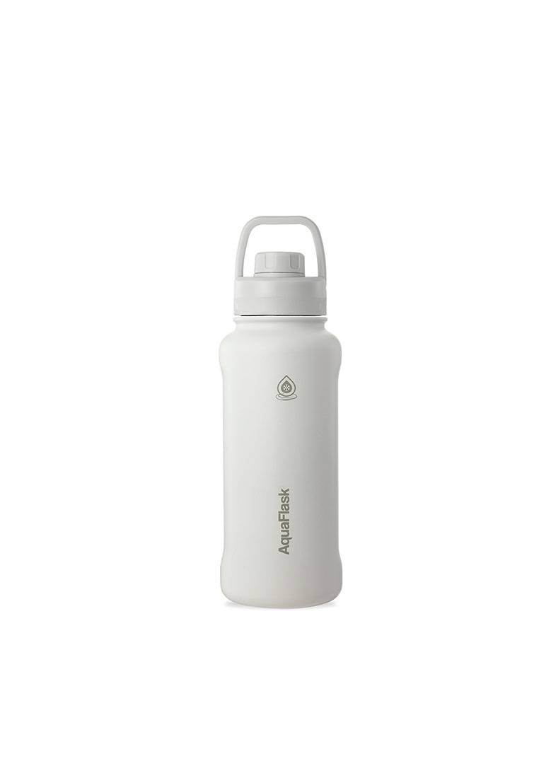 Aquaflask 32oz Arctic White New Sports Lid Bottle Wide Mouth Vacuum Insulated Stainless Steel Drinking Water Bottle