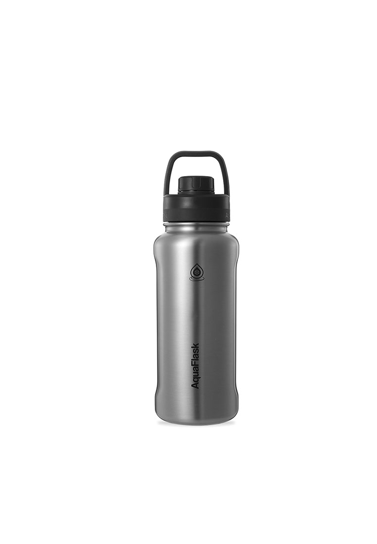 Aquaflask 32oz Silver Steel New Sports Lid Bottle Wide Mouth Vacuum Insulated Stainless Steel Drinking Water Bottle