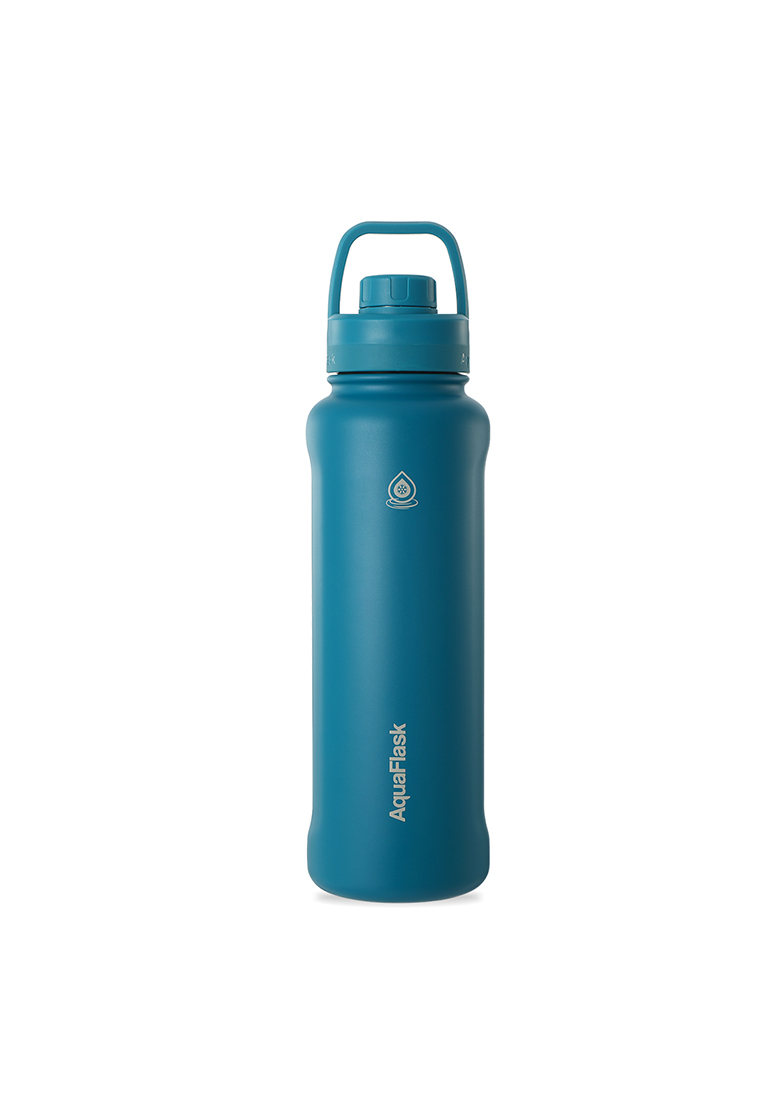 Aquaflask 40oz Atlantic Blue New Sports Lid Bottle Wide Mouth Vacuum Insulated Stainless Steel Drinking Water Bottle