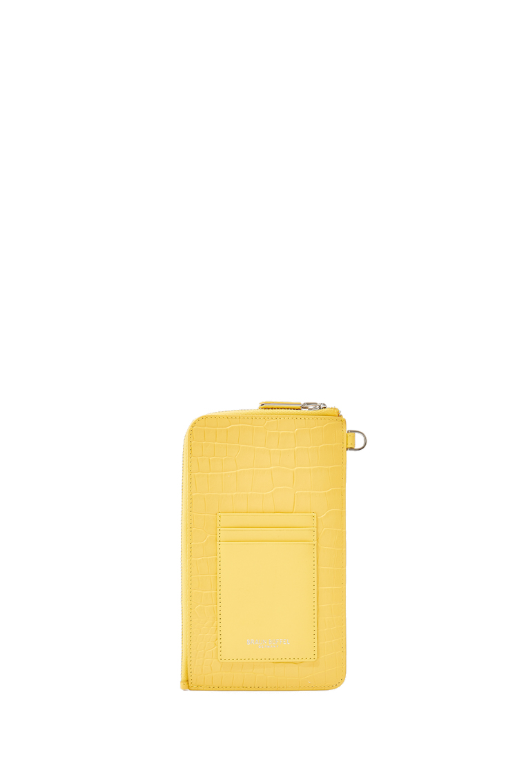 Braun Buffel Caracas Mobile Phone Case With Pouch in Yellow Freesia