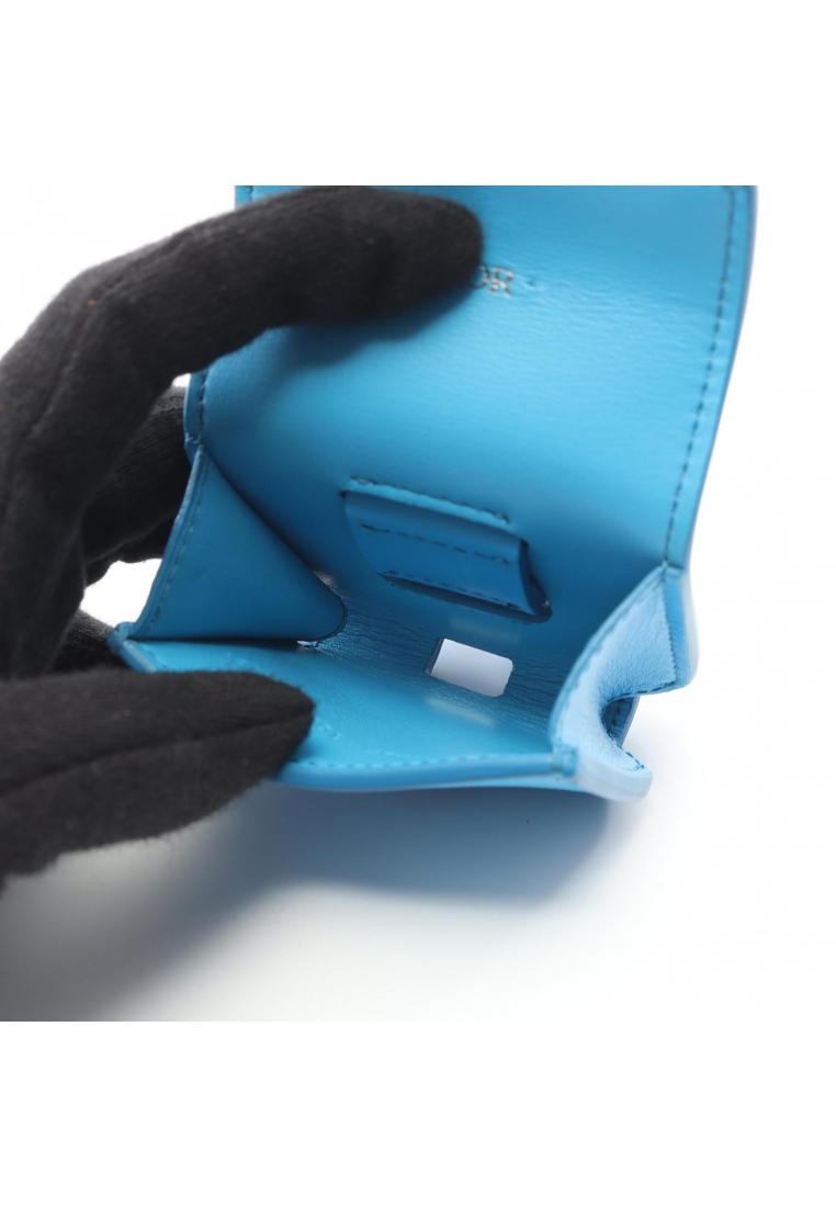 Pre-Loved Christian Dior saddle AirPods Pro case earphone case leather blue