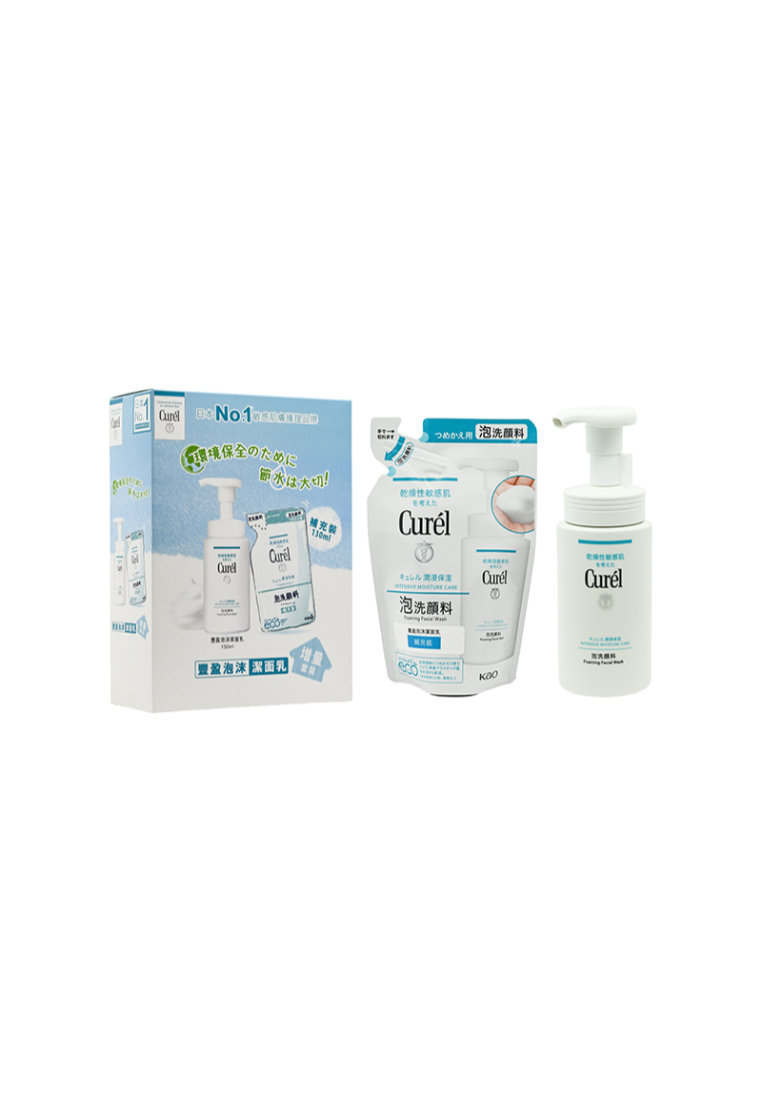 CUREL Intensive Moisture Care Foaming Facial Wash Value Pack (2pcs) 2piece
