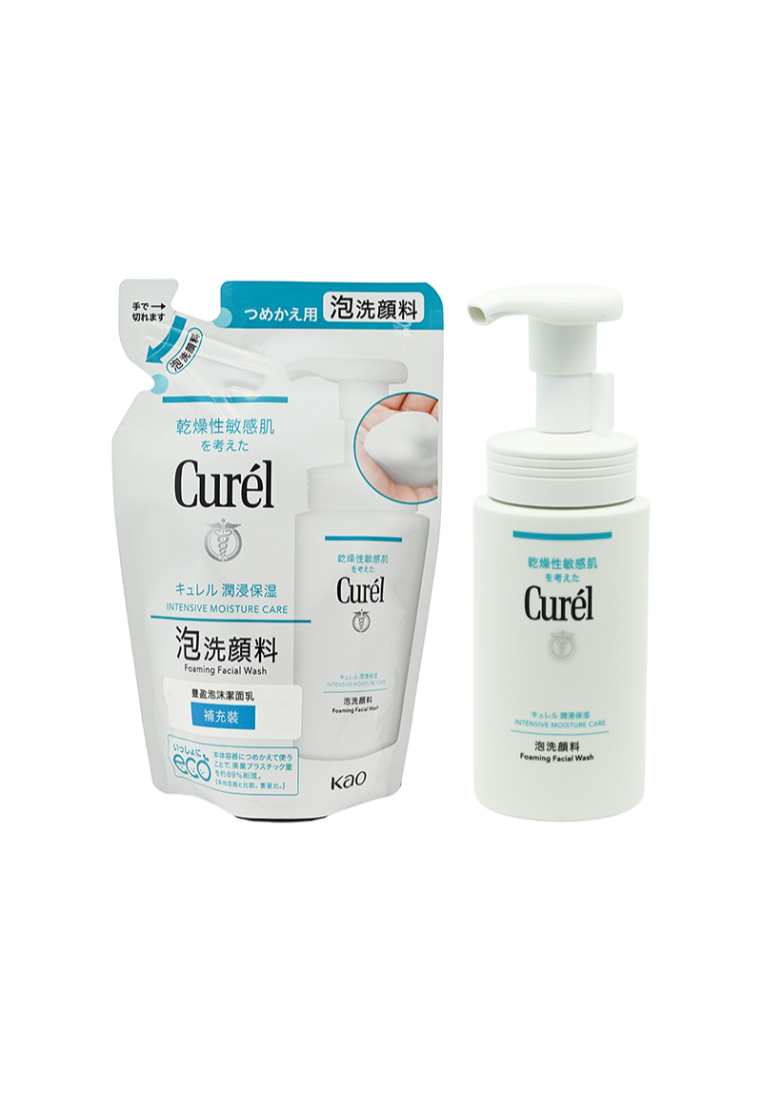 CUREL Intensive Moisture Care Foaming Facial Wash Value Pack (2pcs) 2piece
