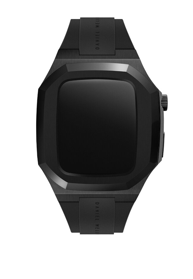 Daniel Wellington Switch Balck 40mm - Smart watch case for Apple watch series 4, 5, 6 & SE - Stainless steel case with rubber strap -DW OFFICIAL
