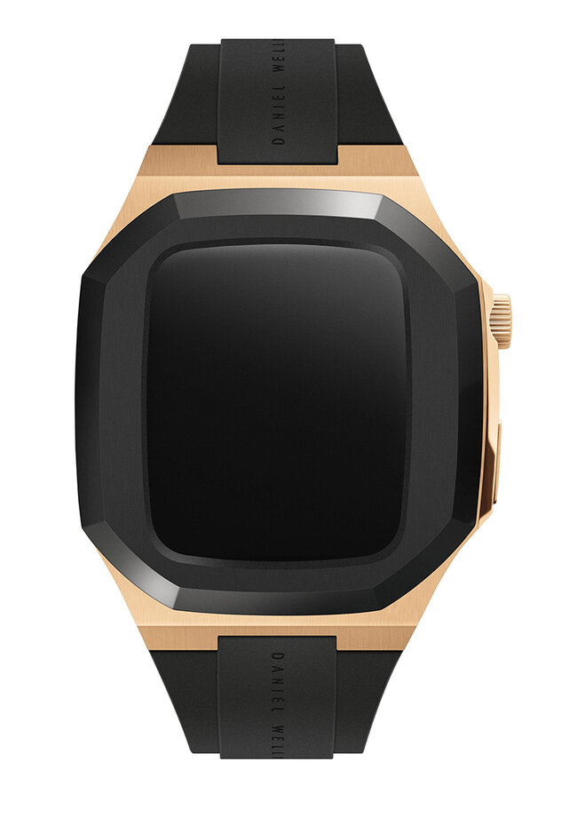 Daniel Wellington Switch Rose Gold 40mm - Smartwatch case for Apple watch series 4, 5, 6 & SE - Stainless steel case with rubber strap -DW OFFICIAL