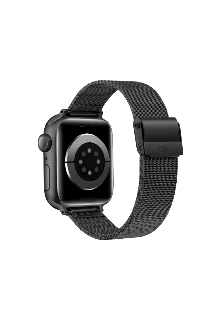 Daniel Wellington Smart Watch Mesh Strap Ashfield Black - DW Strap for Apple Watch 38, 40, 41mm