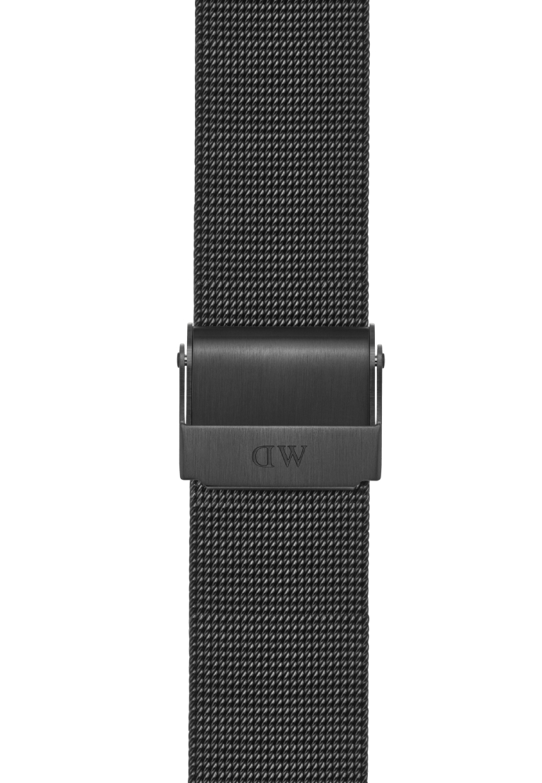 Daniel Wellington Smart Watch Mesh Strap Ashfield Black - DW Strap for Apple Watch 38, 40, 41mm