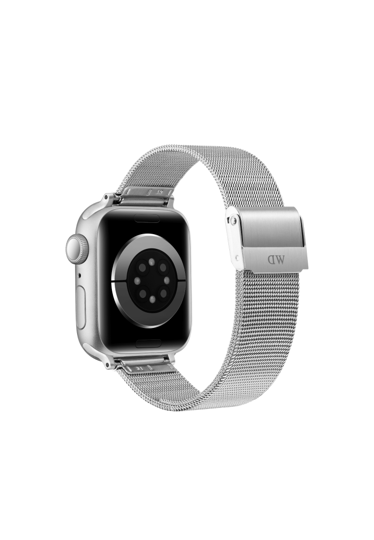 Daniel Wellington Smart Watch Mesh Strap Sterling Silver - DW Strap for Apple Watch 38, 40, 41mm