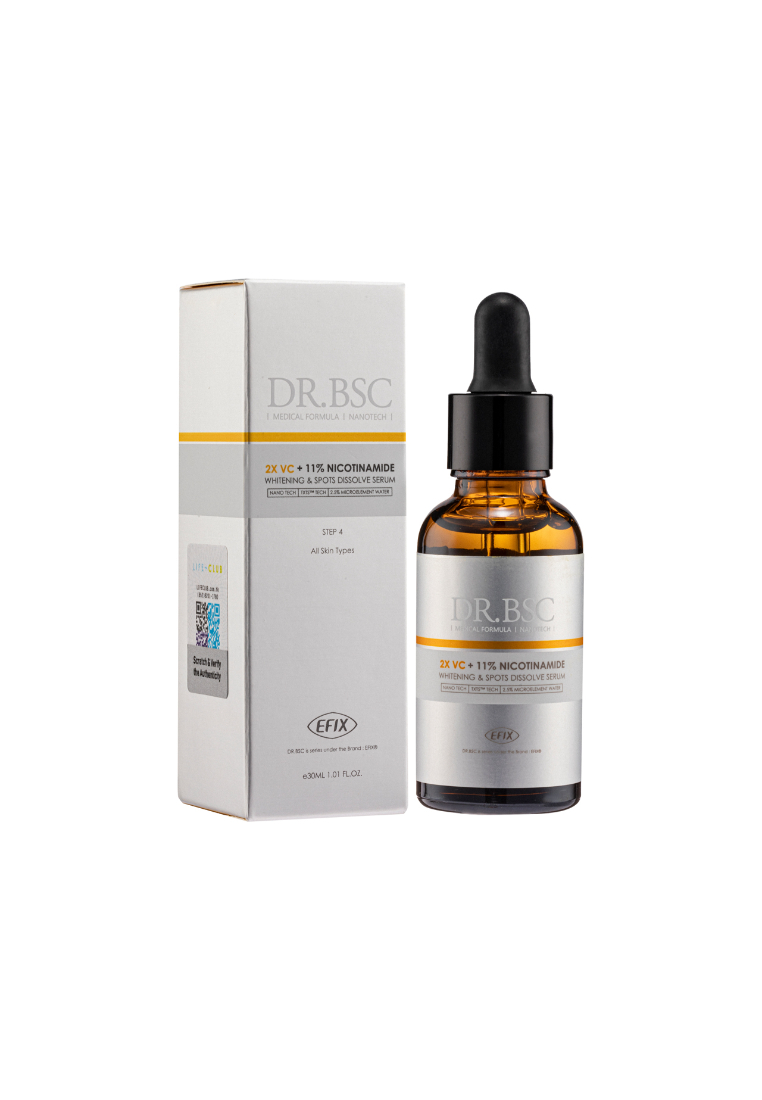 DR.BSC 2X VC Whitening & Spots Dissolve Serum (Plus 11% Nicotinamide) 30ml