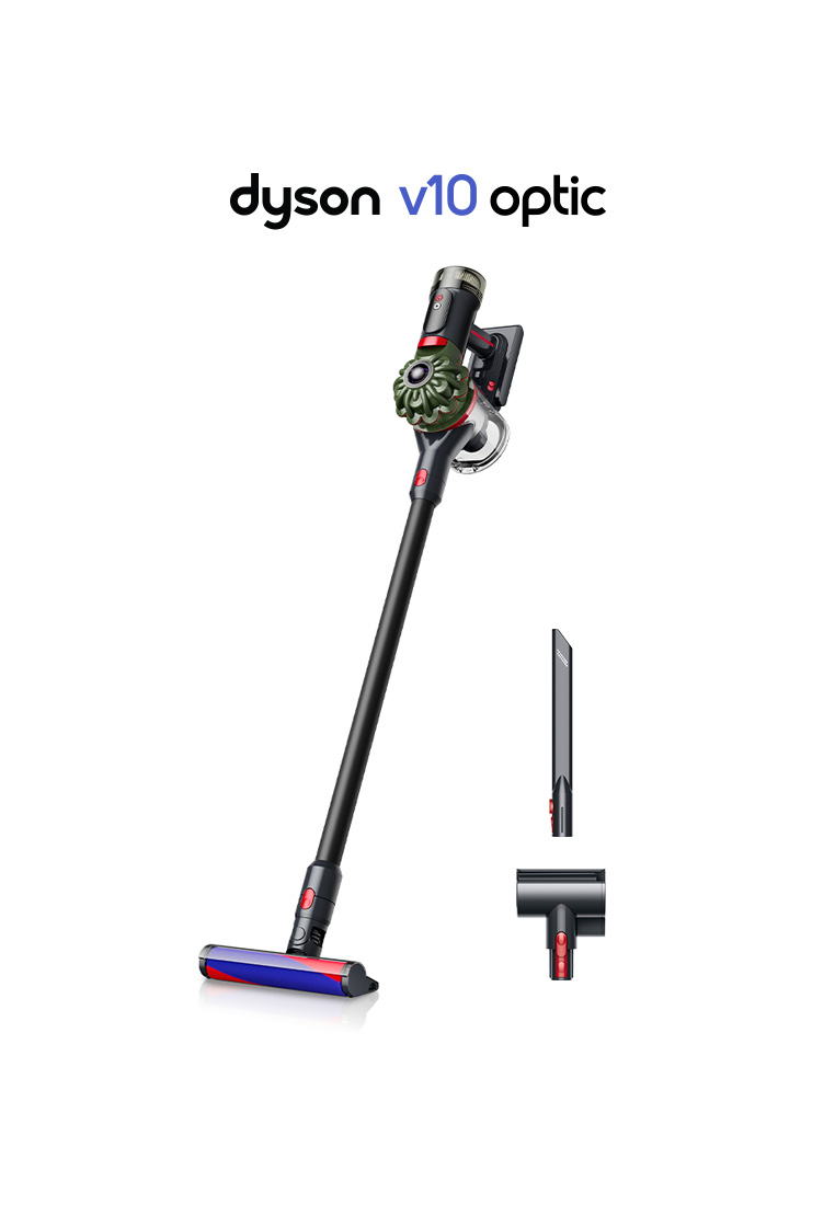 Dyson V10 Optic Powerful Vacuum Cleaner | 3-in-1 with dock | Illuminates Hidden Dust | 150Airwatts