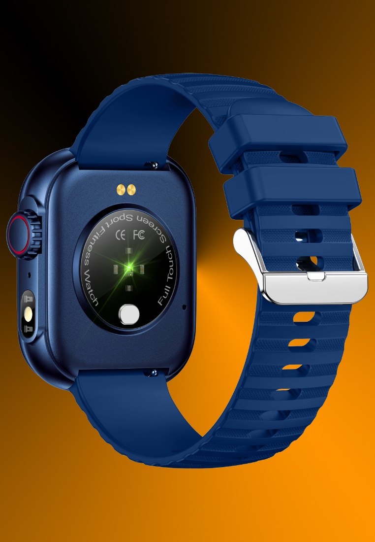 EGLANTINE Unisex Smart Watch, Silicone Strap - Multi-functions - Bluetooth Call - Flash light IOS/Android