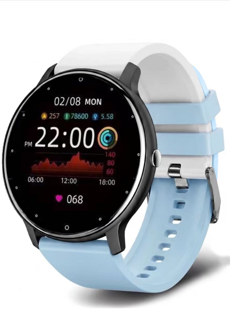 EGLANTINE ARGENTINA Unisex Smart Watch - Support your favourite country! - Special Edition with 2 Easy to Exchange Silicon Straps (Black / Mixed Flag Colors Strap)
