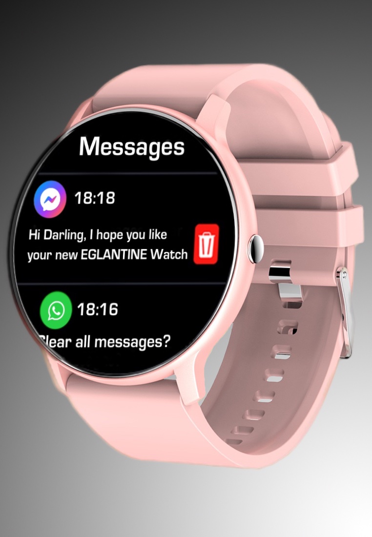 EGLANTINE Ladies Smart Watch - Silicon Strap
