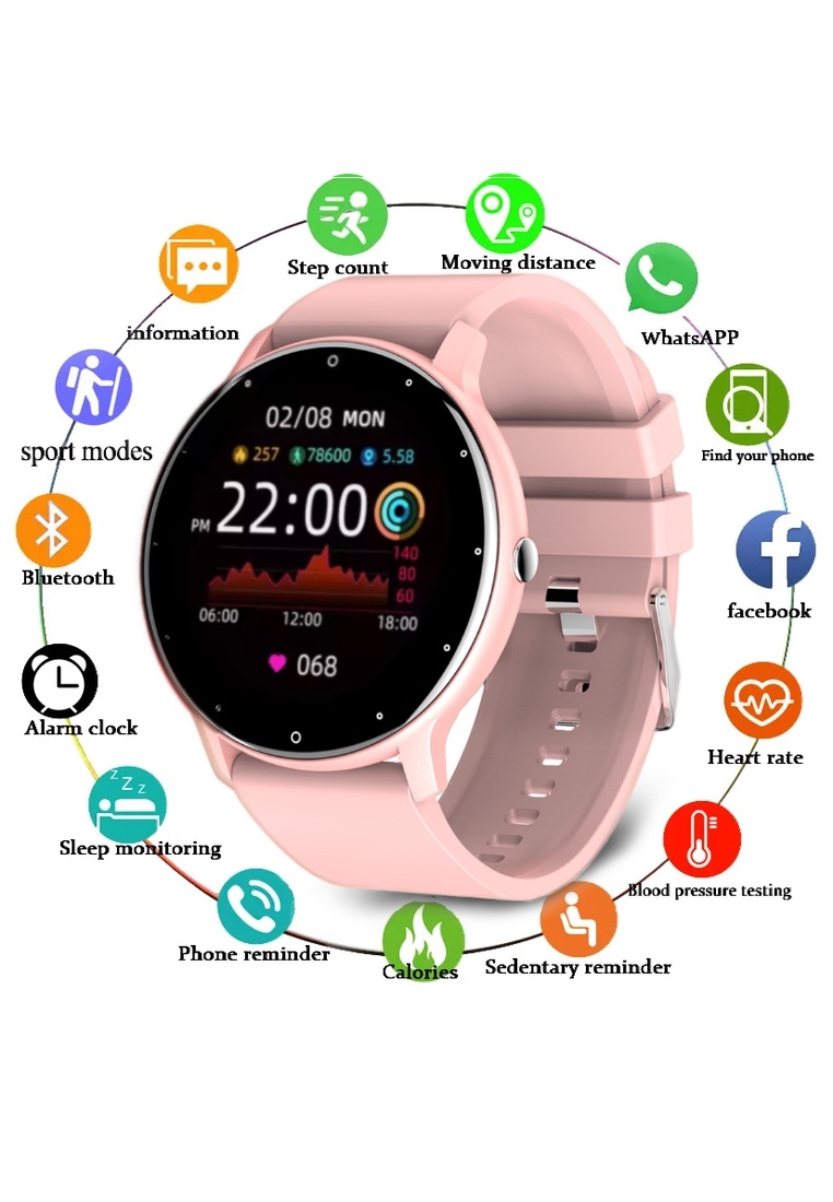 EGLANTINE Ladies Smart Watch - Silicon Strap