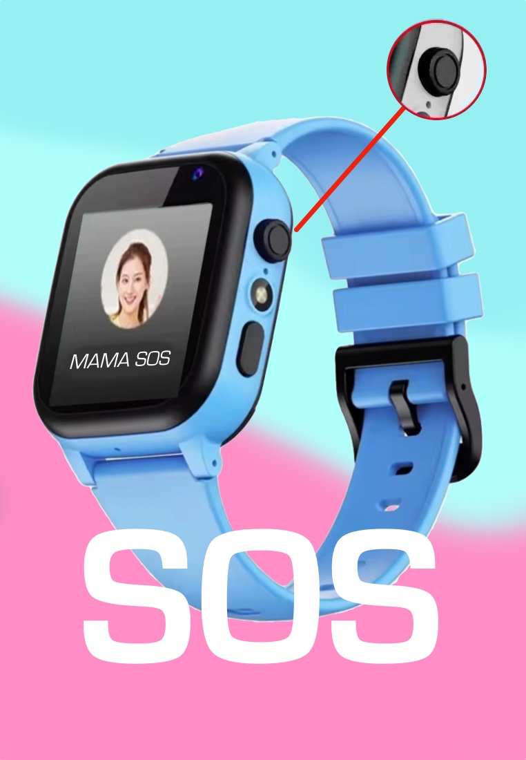 EGLANTINE 4G Kids/Teenagers Smartwatch - Sim Card Calls - GPS Location Tracking - SOS Button - Camera - IOS / Android - IP67 Waterproof