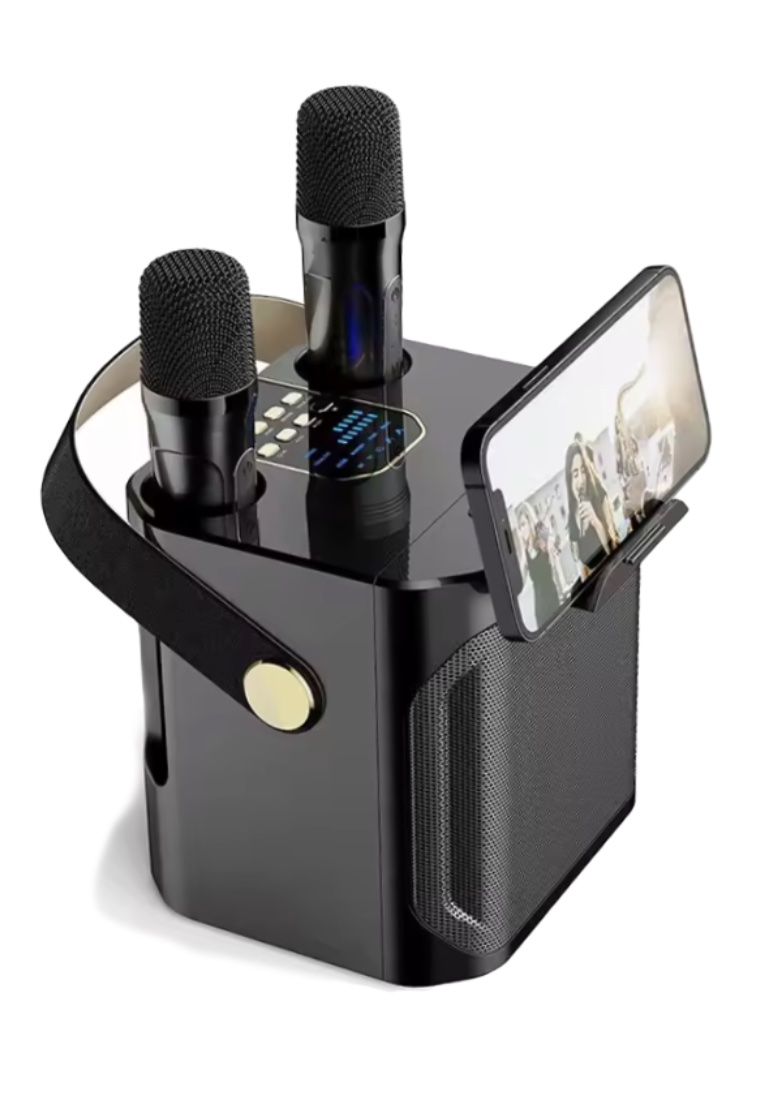 EGLANTINE Value Deal - 5s PRO MINI TWS wireless earphones + KTV Machine with two microphones