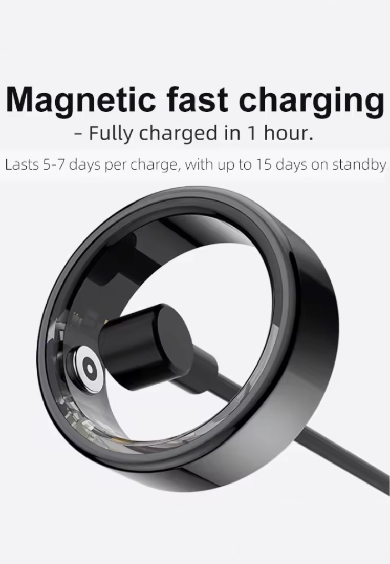 Smart Wearable Set - Eglantine Wireless Earbuds + Smart Ring - Black
