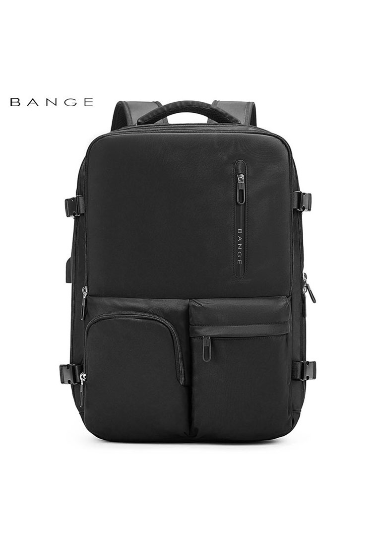 Fashion by Latest Gadget Bange 1800 Oxford Overnight Backpack With USB 46x31.5x20cm – Black