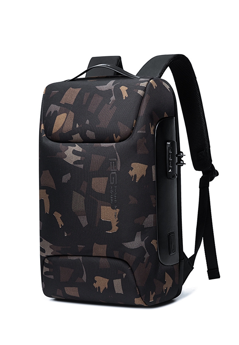 Fashion by Latest Gadget BANGE Polyester Fiber Waterproof Usb Backpack 30x47x16cm – Camouflage