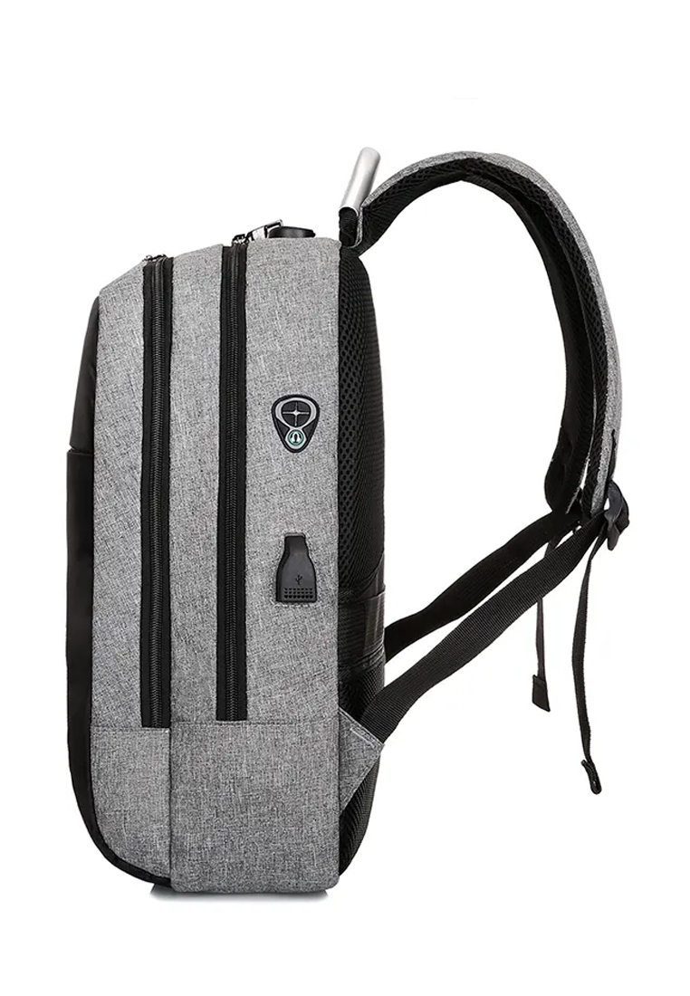 Fashion by Latest Gadget DTBG D002 Anti Theft Multifunctional Backpack With USB Port Ad Combination Lock – Gray