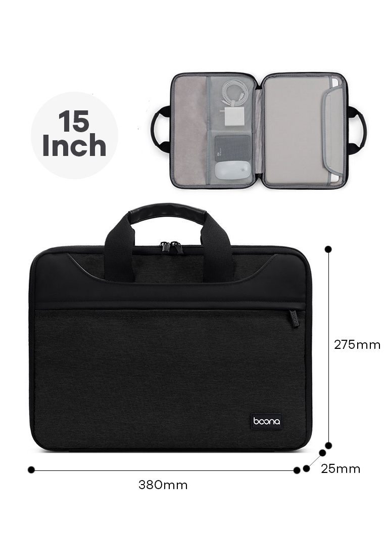 Fashion by Latest Gadget Boona 15inch Laptop Gadget Bag 380x275x25mm Black