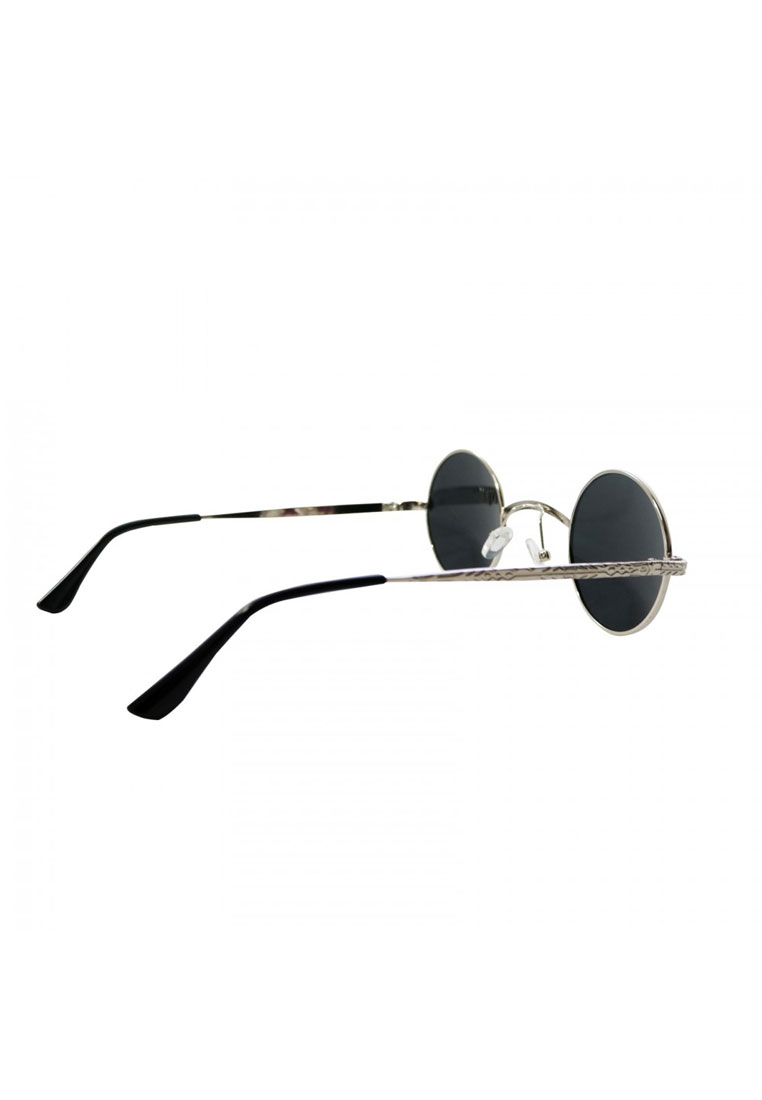 Fashion by Latest Gadget Steampunk Retro Style Round Sunglasses – Black