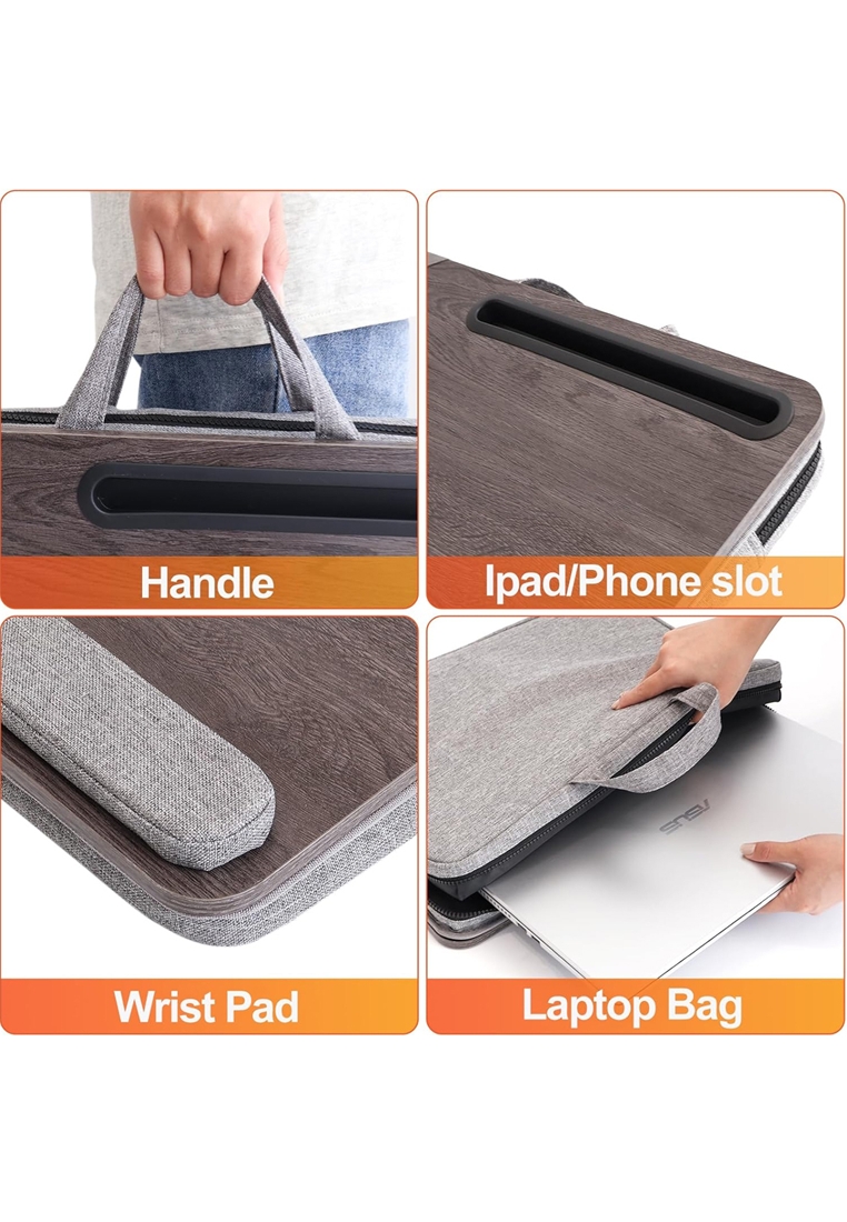Fashion by Latest Gadget Portable Laptop Lamp Desks Bed Table 2 in 1 With Laptop Bag